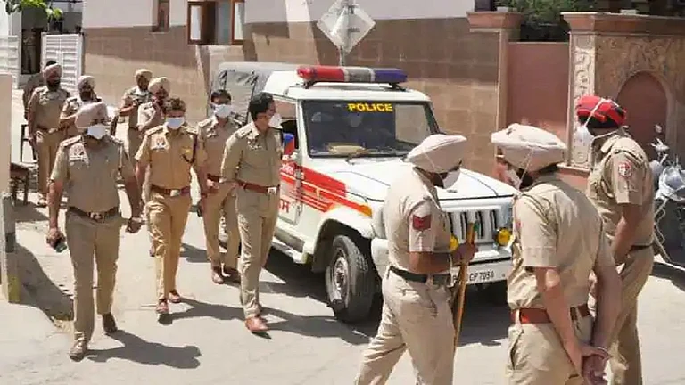 Punjab Police personnel on duty.(Representational image) | - PTI